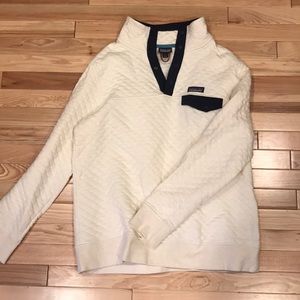 White & Navy Patagonia Quilted